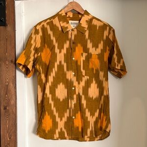 Mens Kardo short sleeve shirt sz M
